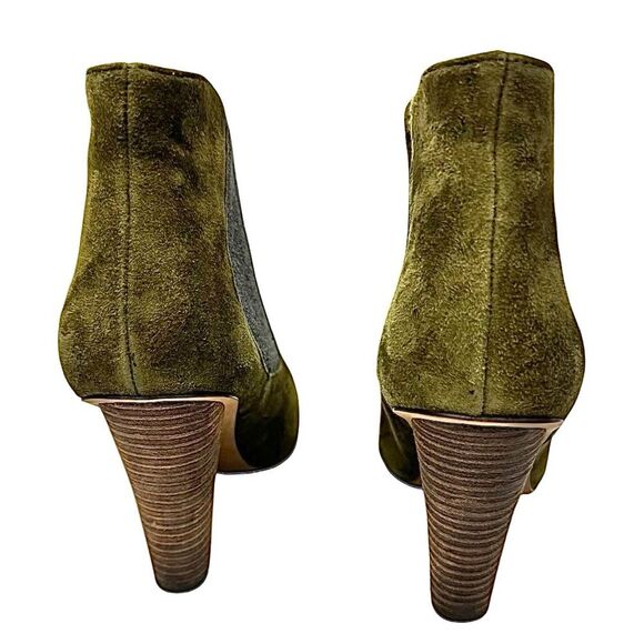 Steven by Steve Madden Women's Green Suede Maliik Bootie 8 Medium Pre-Owned - Picture 3 of 10